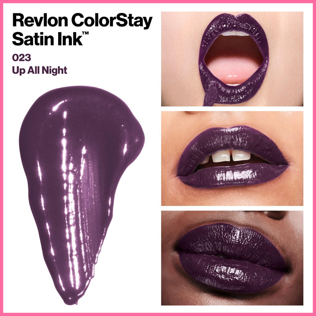 Revlon ColorStay Satin Ink Liquid Lipstick, 023 Up All Night, 0.17 fl oz