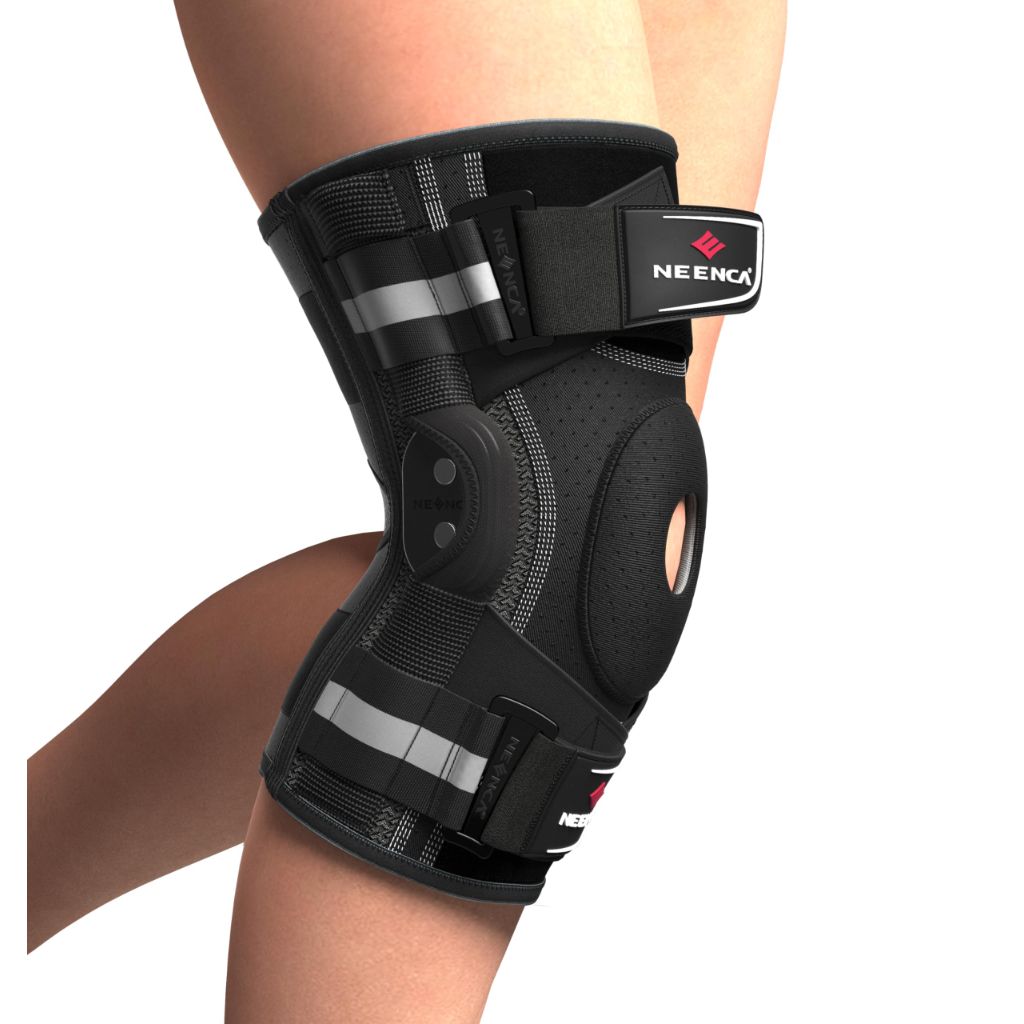 NEENCA Professional Knee Brace for Knee Pain, Hinged Knee Support with Patented X-Strap Fixing System