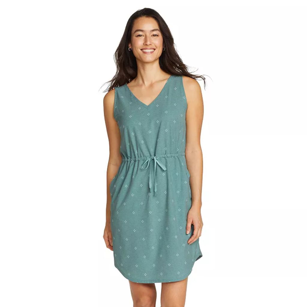 Women's Eddie Bauer Departure Easy Tank Dress, Size: XL, Dk Seafoam