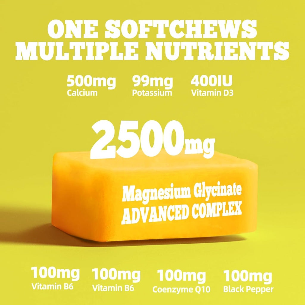 Magnesium Glycinate Soft chew pineapple