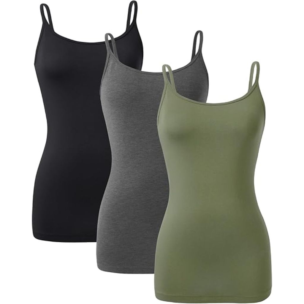 DAVID ARCHY Camisole Tops for Women Bamboo Rayon Soft