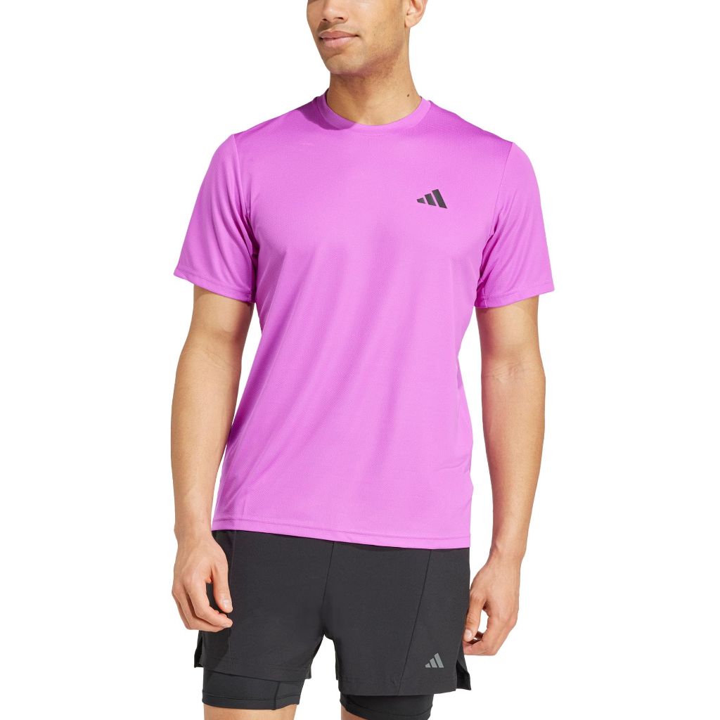 adidas Men's Train Essentials Training T-Shirt - Purple Burst/Black, Small