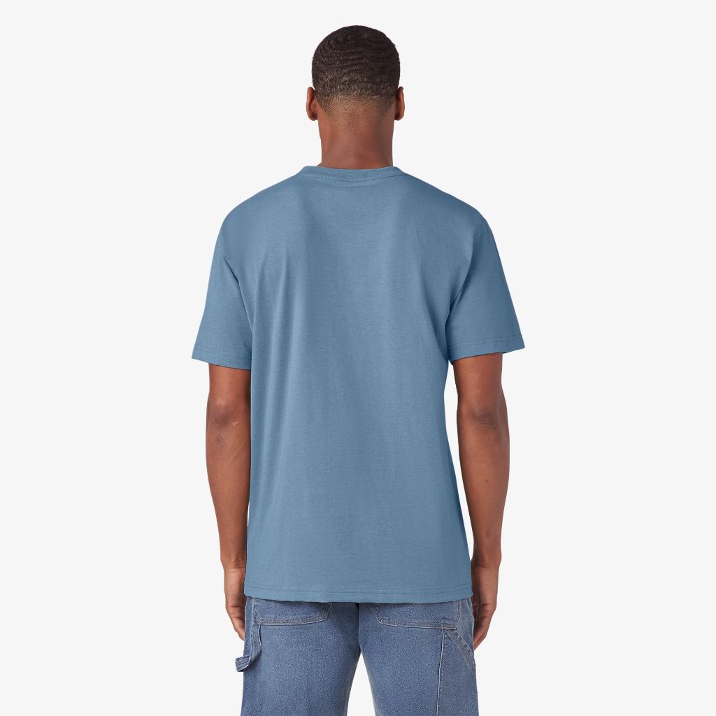 Dickies Men's Short Sleeve Heavyweight T-Shirt, Blue, 2XL
