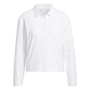 adidas Women's Beyond Long Sleeve Polo Shirt - White, XXL
