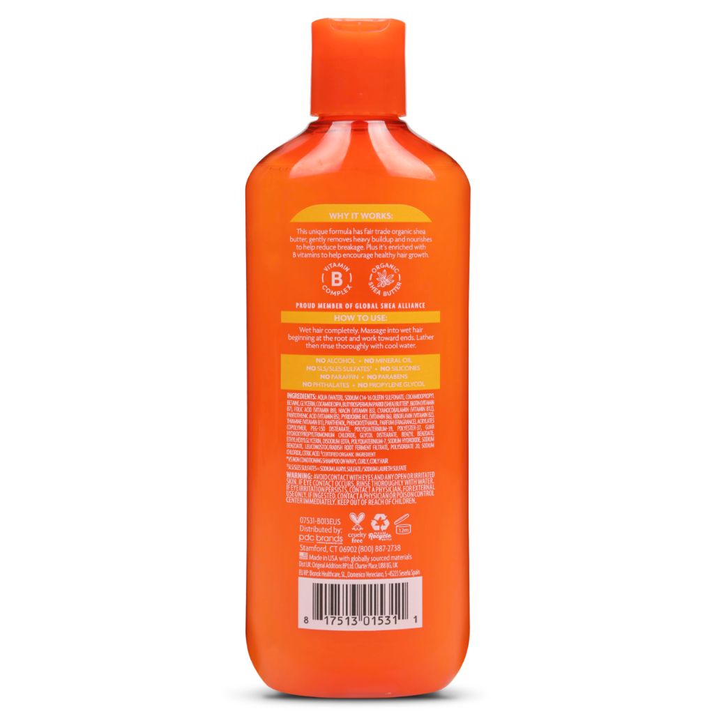 Cantu Sulfate-Free Cleansing Cream Shampoo with Shea Butter for Natural Hair, 13.5 oz