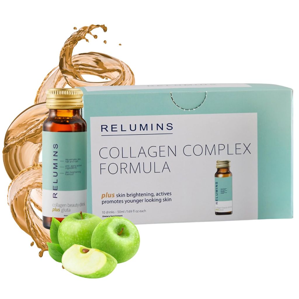Relumins World's Most Advanced Collagen Drink - 10,000mg w/Glutathione & Antioxidants | - 10 Bottles