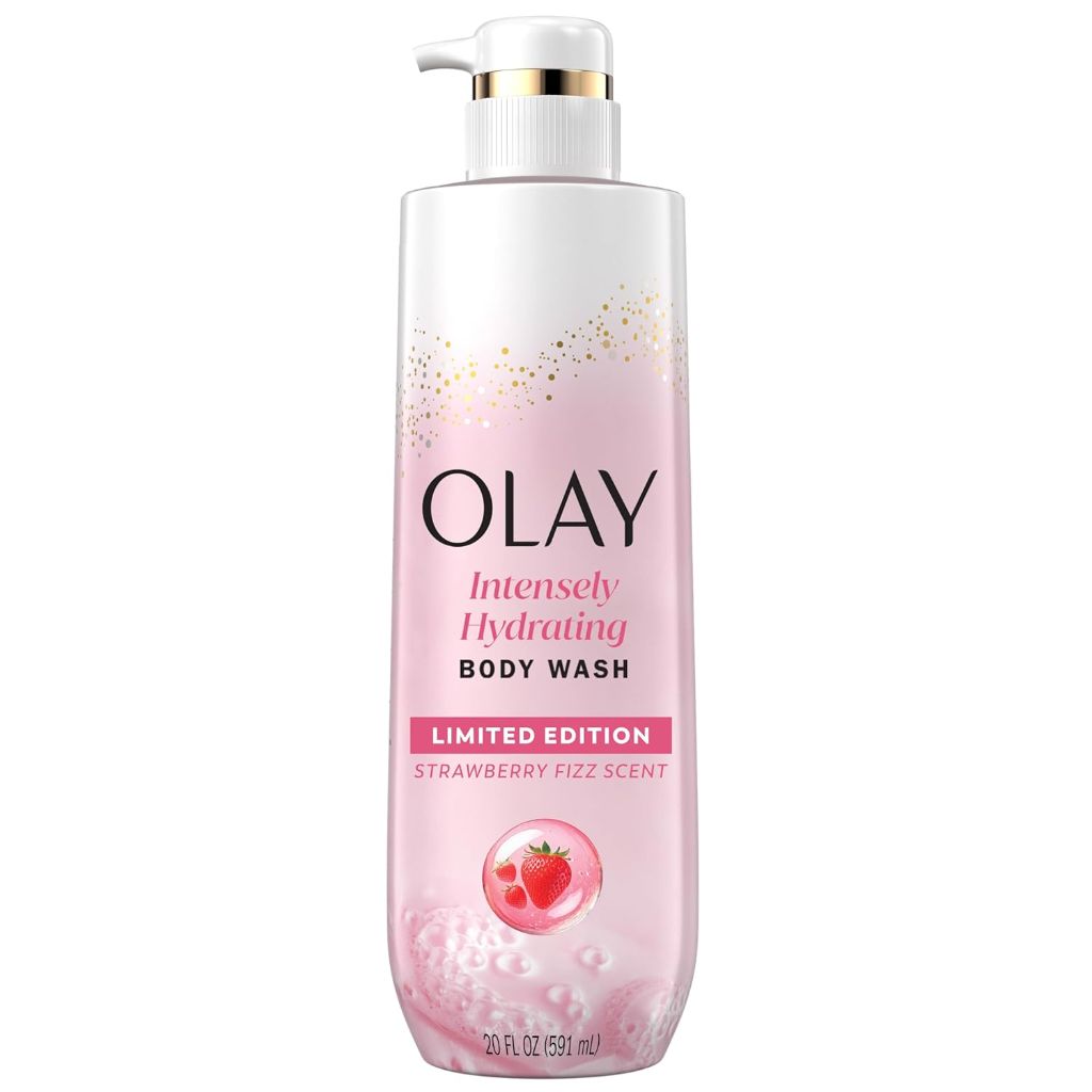 Olay Intensely Hydrating Body Wash with Hyaluronic Serum Complex - Strawberry Fizz, 20 fl. oz.