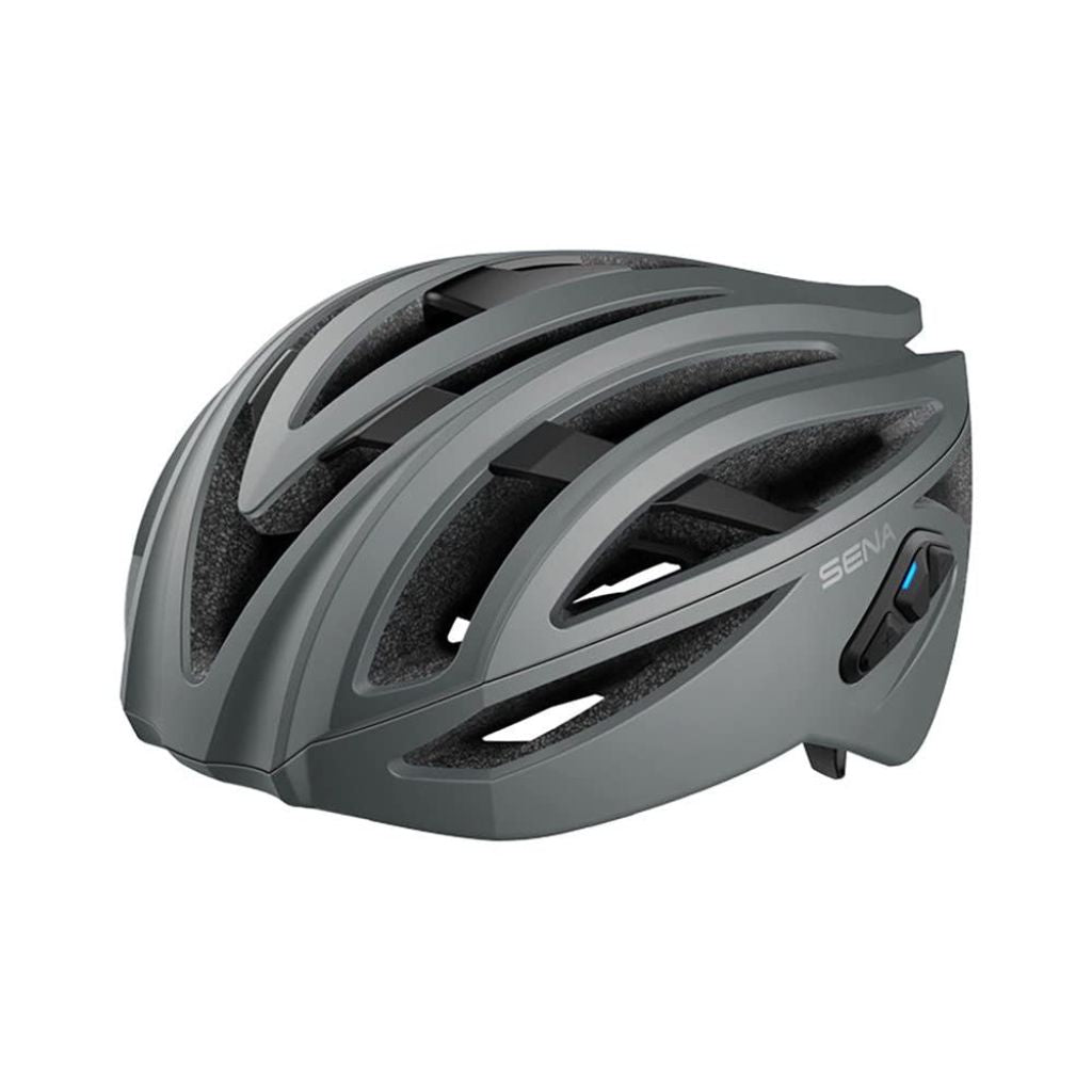 Sena R2 Road Cycling Smart Bluetooth Helmet (Matte Gray, Large)
