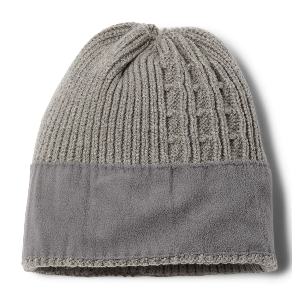 Columbia Womens Agate Pass Cable Knit Beanie, City Grey Heather, One Size