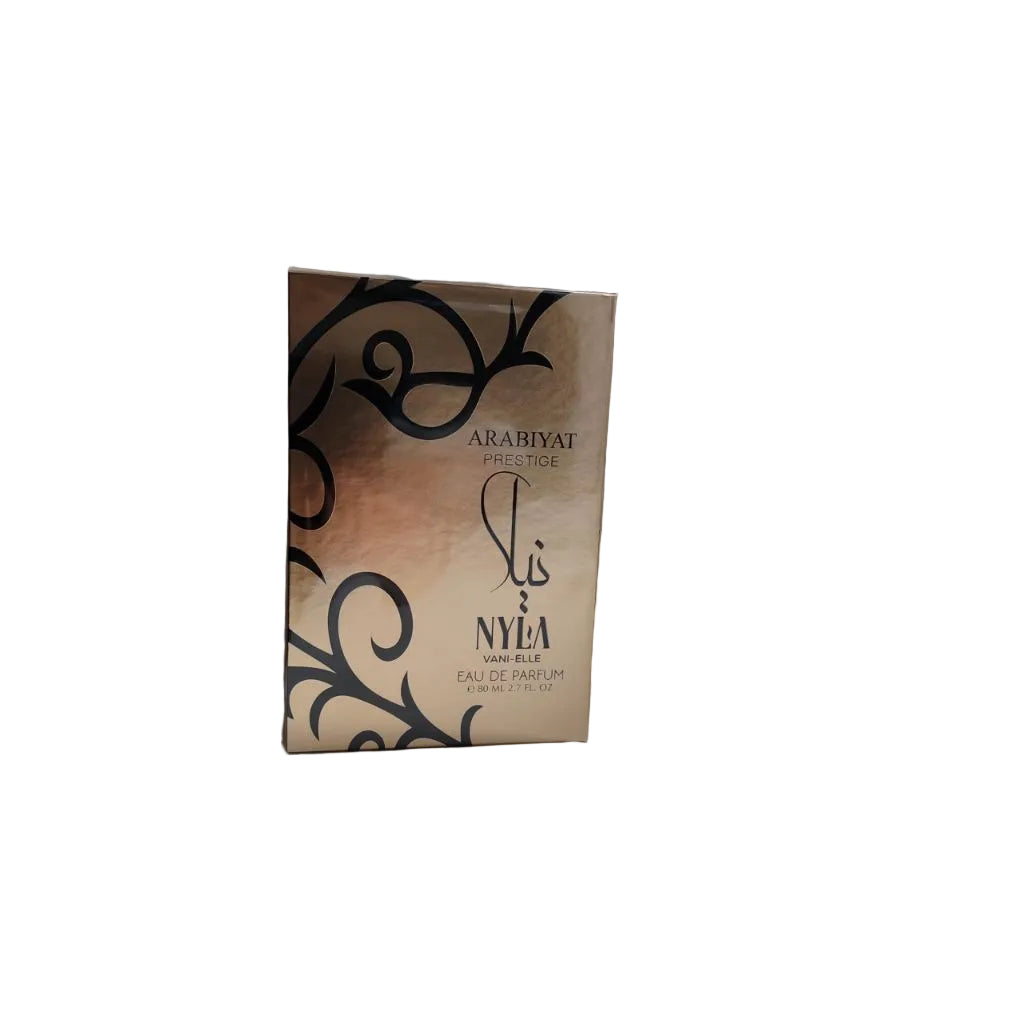 ARABIYAT PRESTIGE Nyla Vani-Elle Eau de Parfum, Unisex Fragrance with Vanilla and Jasmine, 2.7 fl. oz