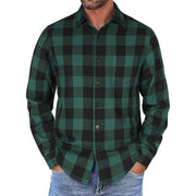 Mens Flannel Shirts Long Sleeve Button Down Shirt with Pocket Casual Shirts Work Shirts for Men
