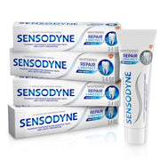 Sensodyne Whitening Repair and Protect Toothpaste for Sensitive Teeth - 3.4 oz (4 Pack)