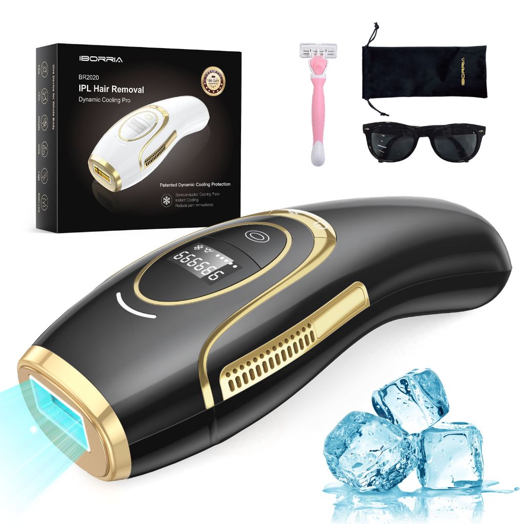Bop Bliss IPL Hair Removal Device with Dynamic Cooling Protection - Black/Gold