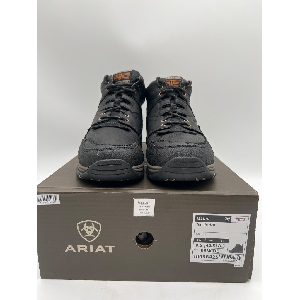 Ariat Men's Terrain H2O Waterproof Trail Riding Boots, Size 9.5, Black