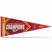 Rico Industries NFL Football Kansas City Chiefs 2024 Super Bowl Champions 12" x 30" Felt Wall Décor Pennant