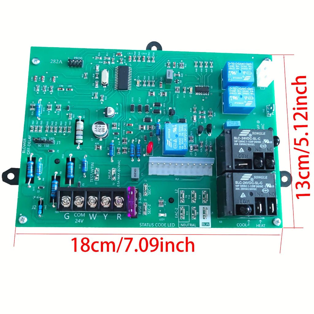 Wauebuly Furnace Control Board Module Compatible with ICM282A HK42FZ004, HK42FZ007 HK42FZ008 HK42FZ009 HK42FZ011 HK42FZ013 HK42FZ016 and HK42FZ0-xx OEM Direct Replacement Control Module