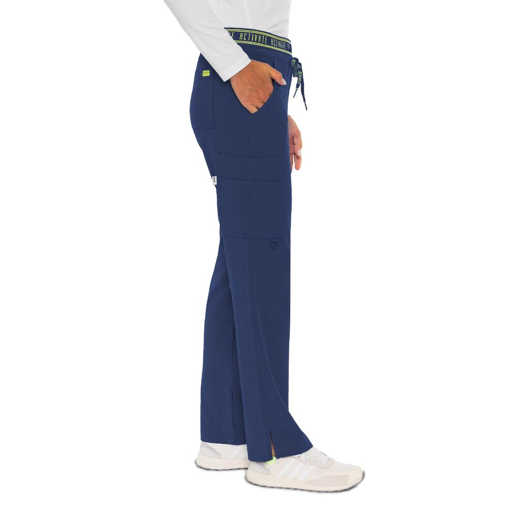 SZ S, Med Couture Women's Activate Flow Yoga Two Pocket Cargo Pant, Hunter