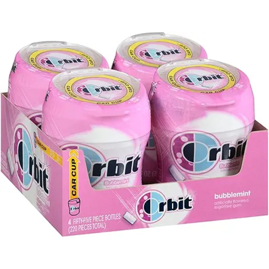 SUGARFREE BUBBLEMINT GUM (4pack)