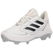 adidas Women's Adizero Purehustle 3 Softball Cleats - White/Black/Silver Metallic, Size 12.5