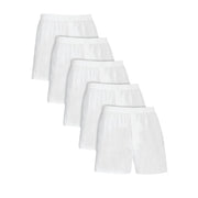 Fruit of the Loom Men's 5 Pack Boxer, White, Medium