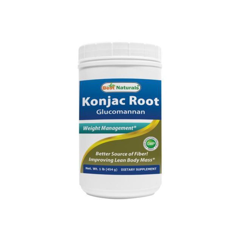 Best Naturals Konjac Root Weight Management Supplement  2 000 mg Glucomannan  1 lb