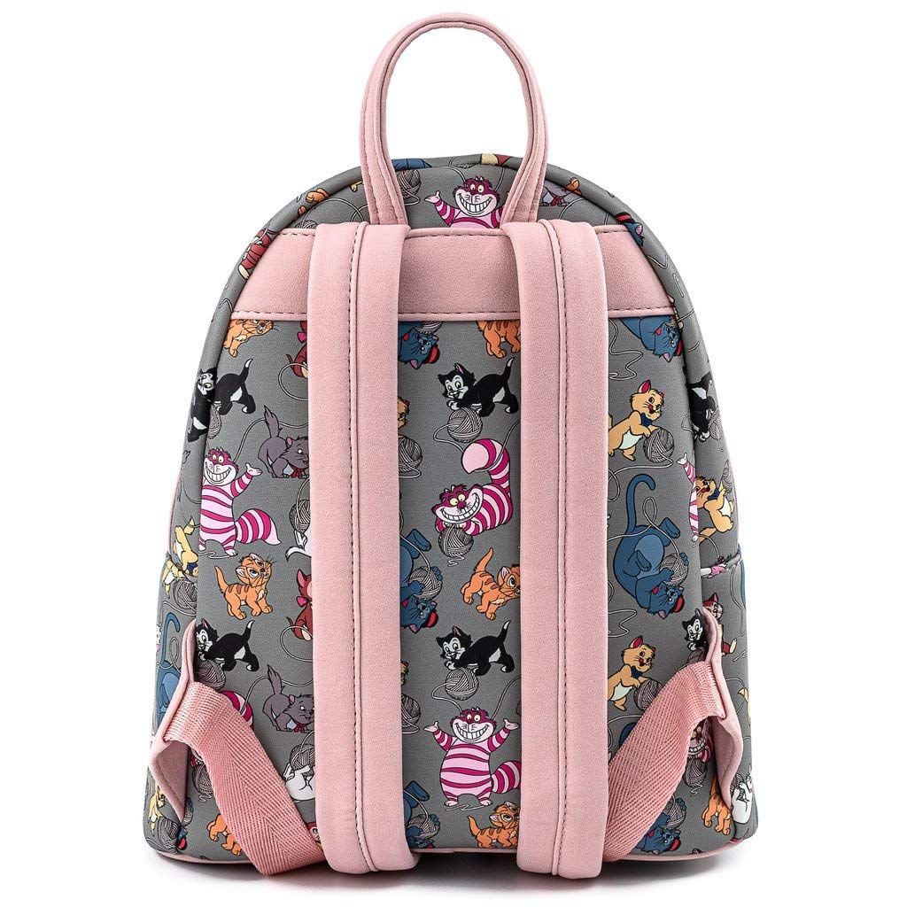 Loungefly Disney Cats Faux Leather Womens Double Strap Shoulder Bag Purse