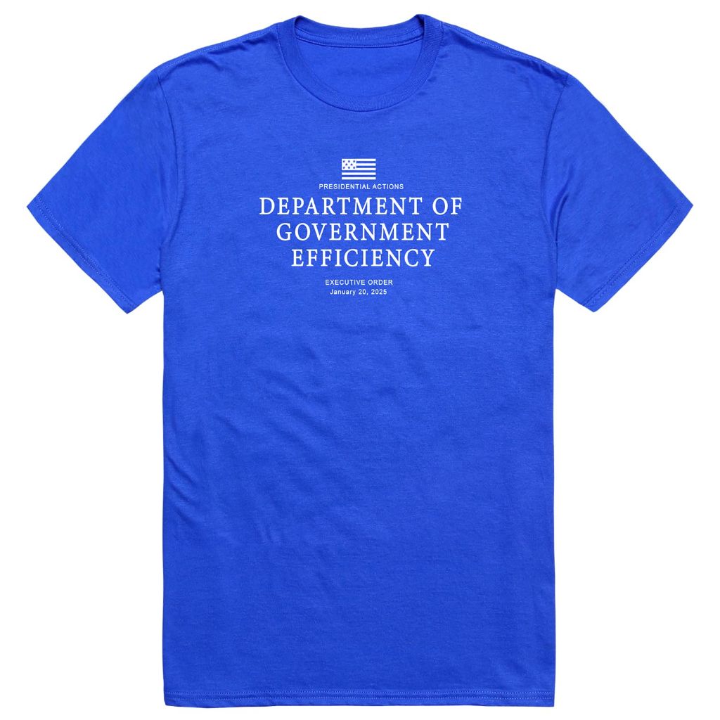 America Tees D.O.G.E 2 Royal Blue T-Shirt Size XL