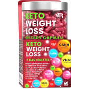 Keto Weight Loss Diet Pills, Natural Appetite Suppressant, - 60 Capsules