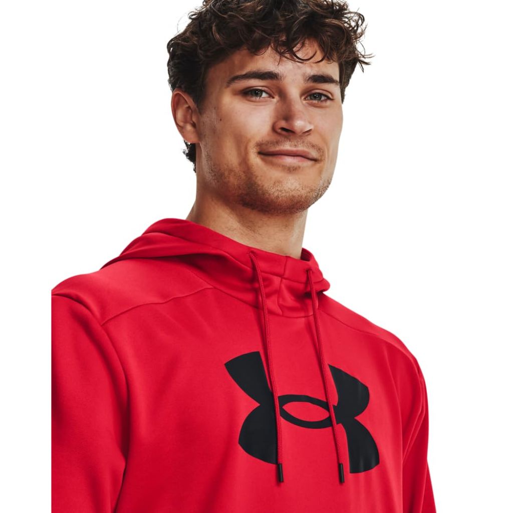 Under Armour mens Armour Fleece Big Logo Hoodie, (601) Red / / Black, Small