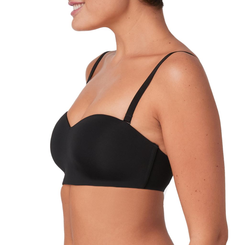 SZ L, Maidenform womens Pure Comfort Strapless Wireless Dm7685 Bra, Black