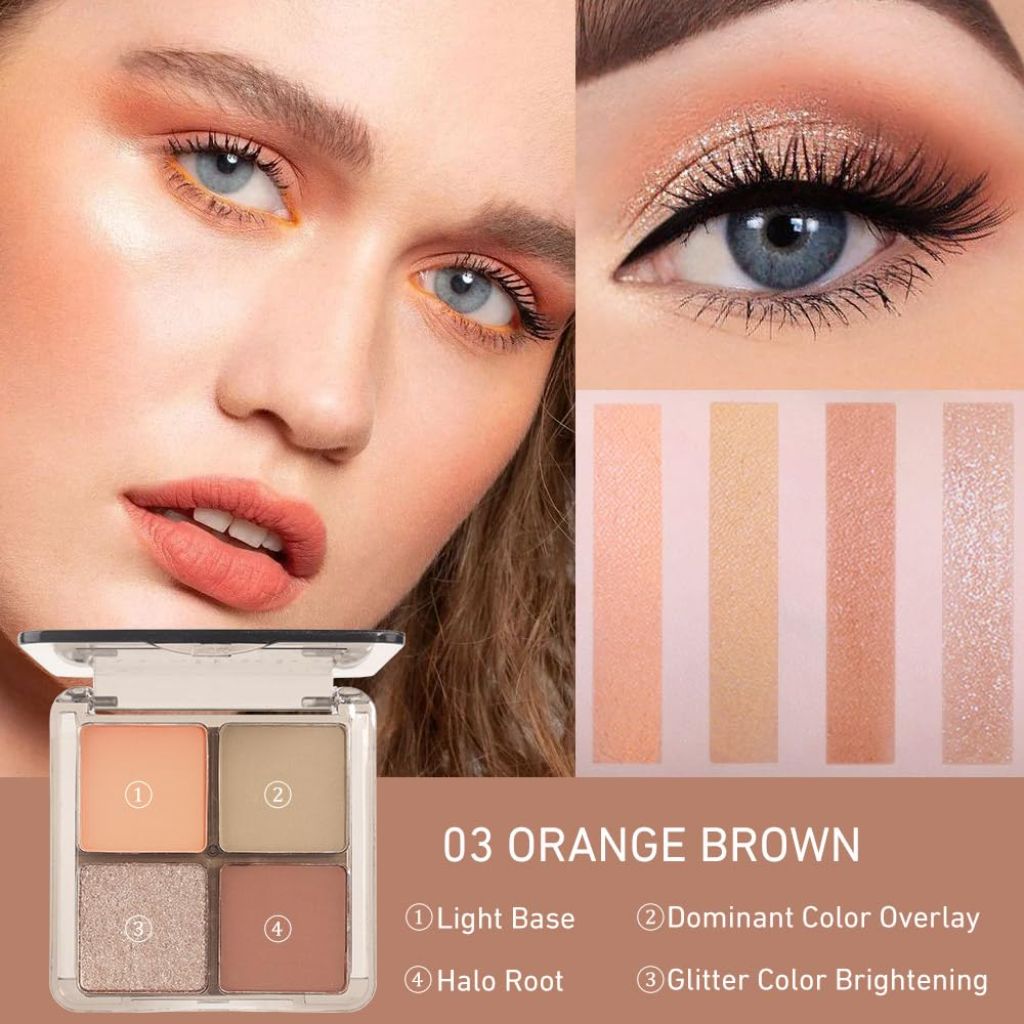 FeiCuiYun Neutral Tan Eye Shadow Palette, (04 #Tan)