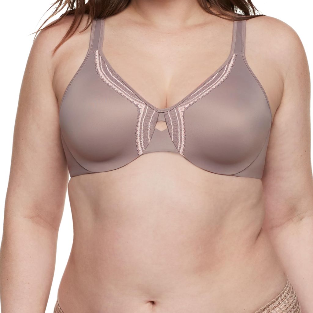Olga Women's Butterfly Effect Minimizer Bra, Mink, 36D