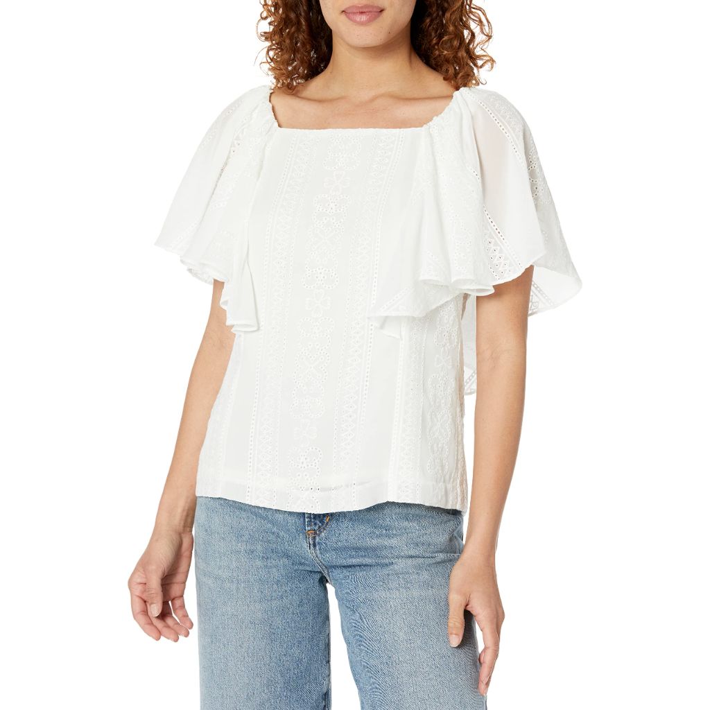 Trina Turk Hollywood Top, Whitewash, SZ 14