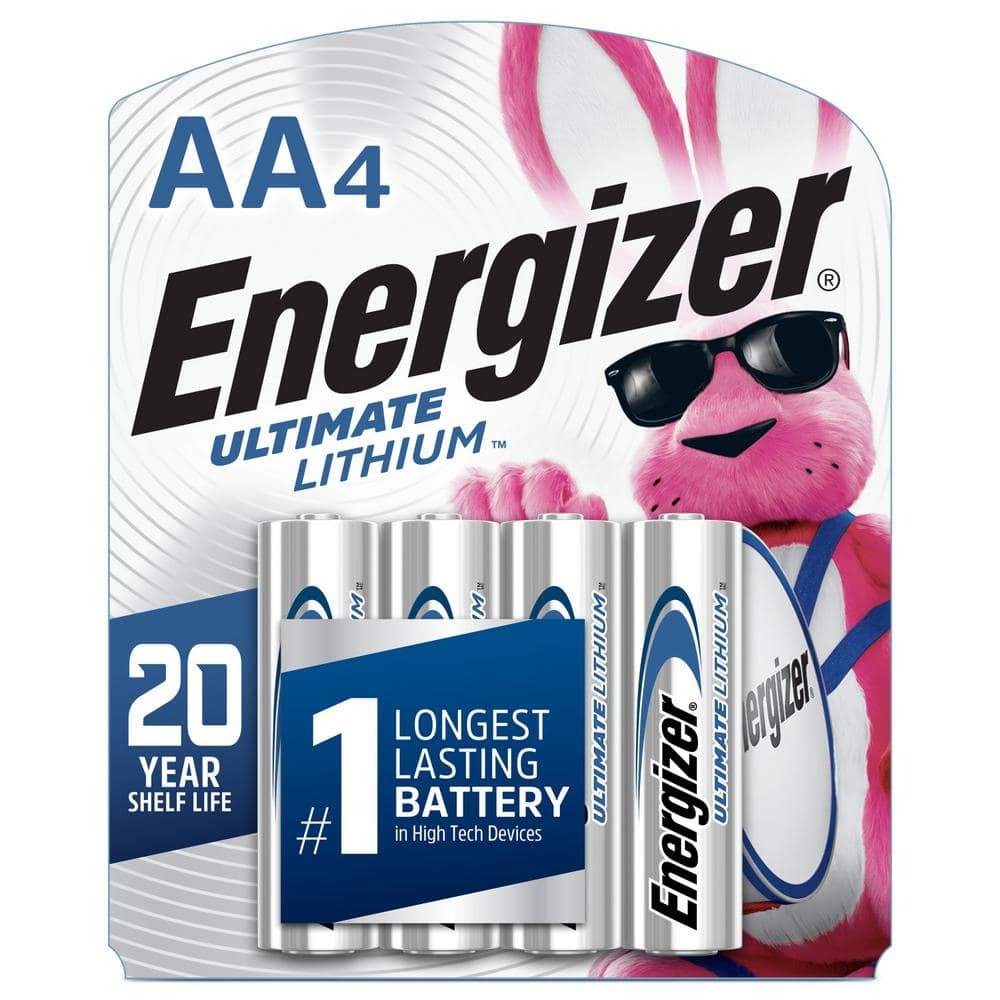 Energizer Ultimate Lithium 1.5V Batteries - AA - 4 Pack