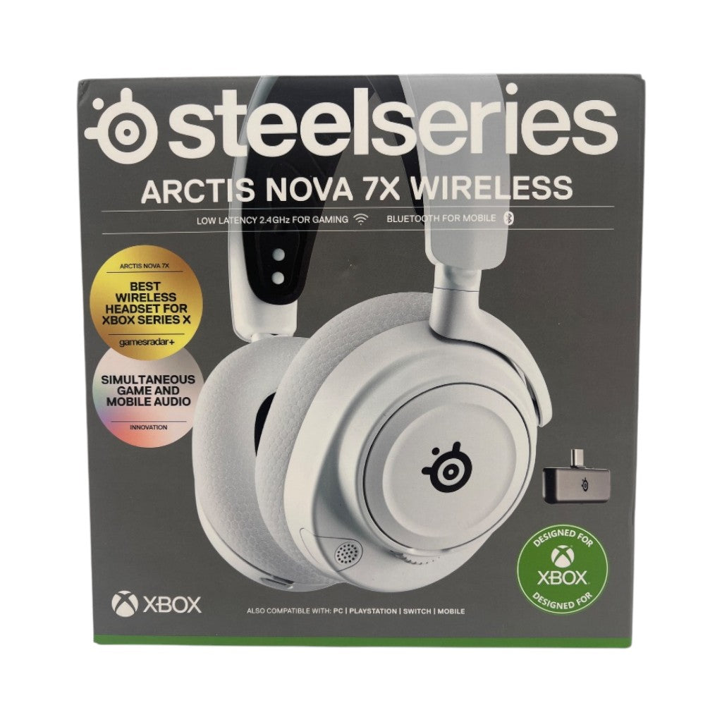 SteelSeries Arctis Nova 7X Multi-Platform Premium Wireless Gaming Headset - White