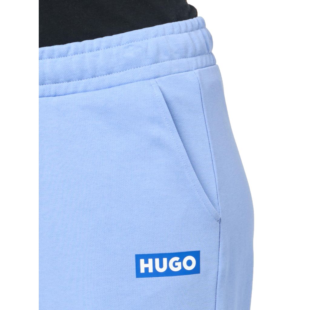 HUGO Box Logo Wide Leg Sweatpants, Frost Blue, S