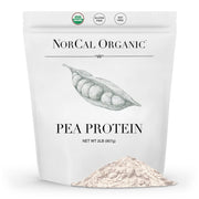 NorCal Organic - Premium Pea Protein Isolate - 100% Vegan and Organic - UNFLAVORED - 2lbs 35 Servings