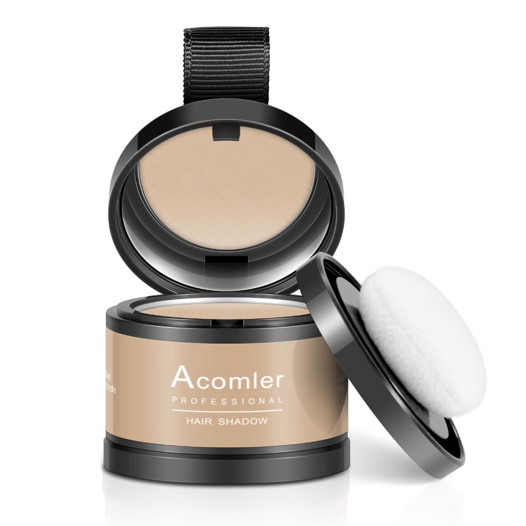 Acomler Instantly Root Cover Up Hairline Shadow Powder Medium Blonde  for Women Men
