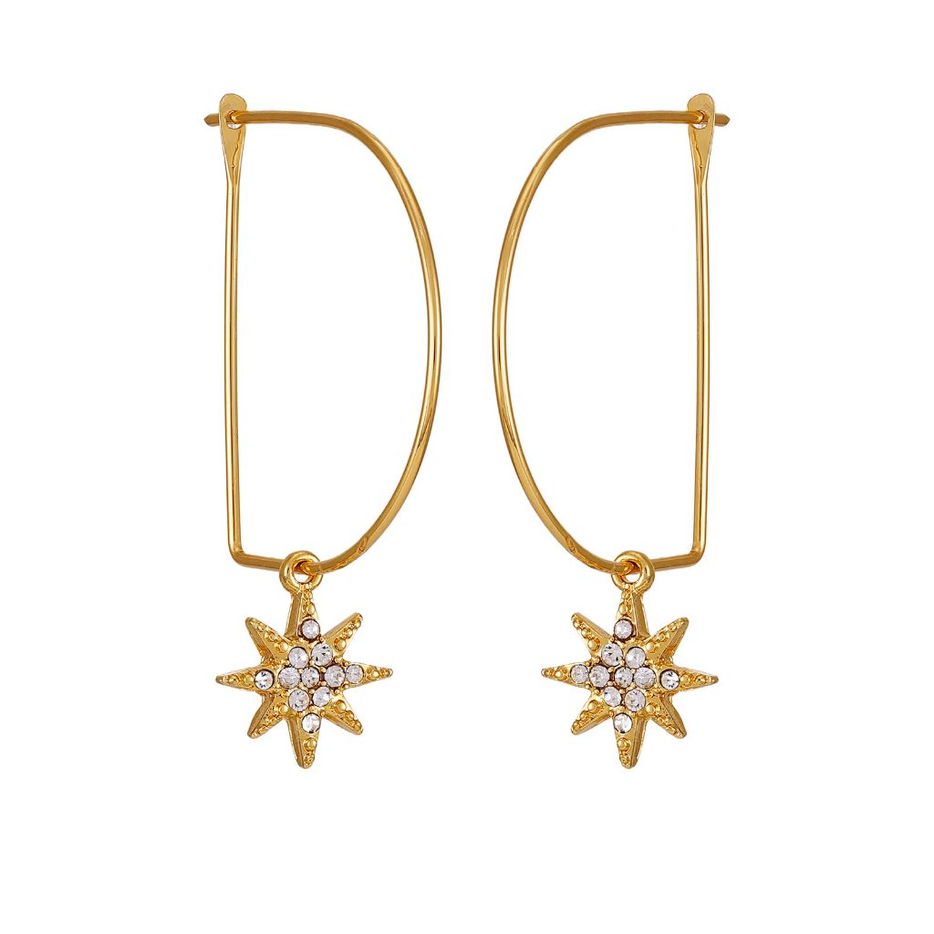 Lucky Brand Charming Celestial Pendant Earrings