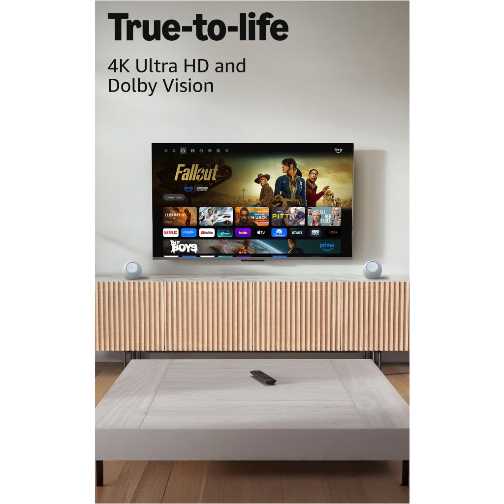 Amazon Fire TV Stick 4K Plus (newest model) with AI-powered Fire TV Search, Wi-Fi 6, stream over 1.8 million movies and shows, free & live TV, find shows faster with Alexa+