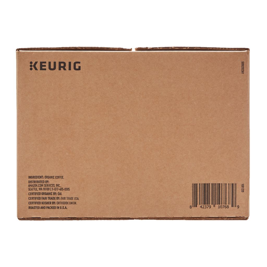 AmazonFresh 80 Ct. Organic Fair Trade K-Cups, Peru Medium Roast, Keurig K-Cup Brewer Compatible