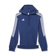 adidas Women's Tiro 24 Sweat Hoodie - Team Navy Blue/White, Small/Tall + 2"