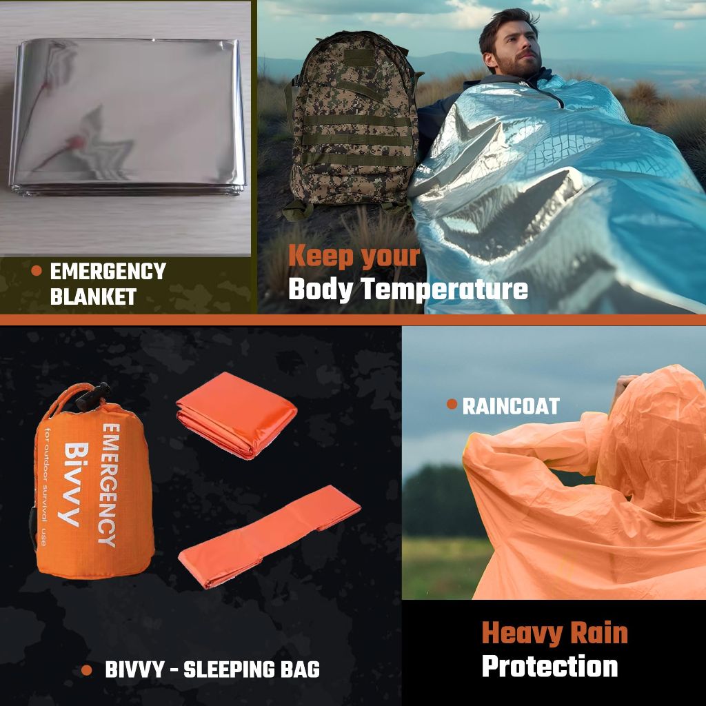 369pcs Go Bag Emergency Survival Backpack Kit