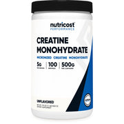 Nutricost Creatine Monohydrate Micronized Powder 500G, 5000mg Per Serv - 17.9 Oz