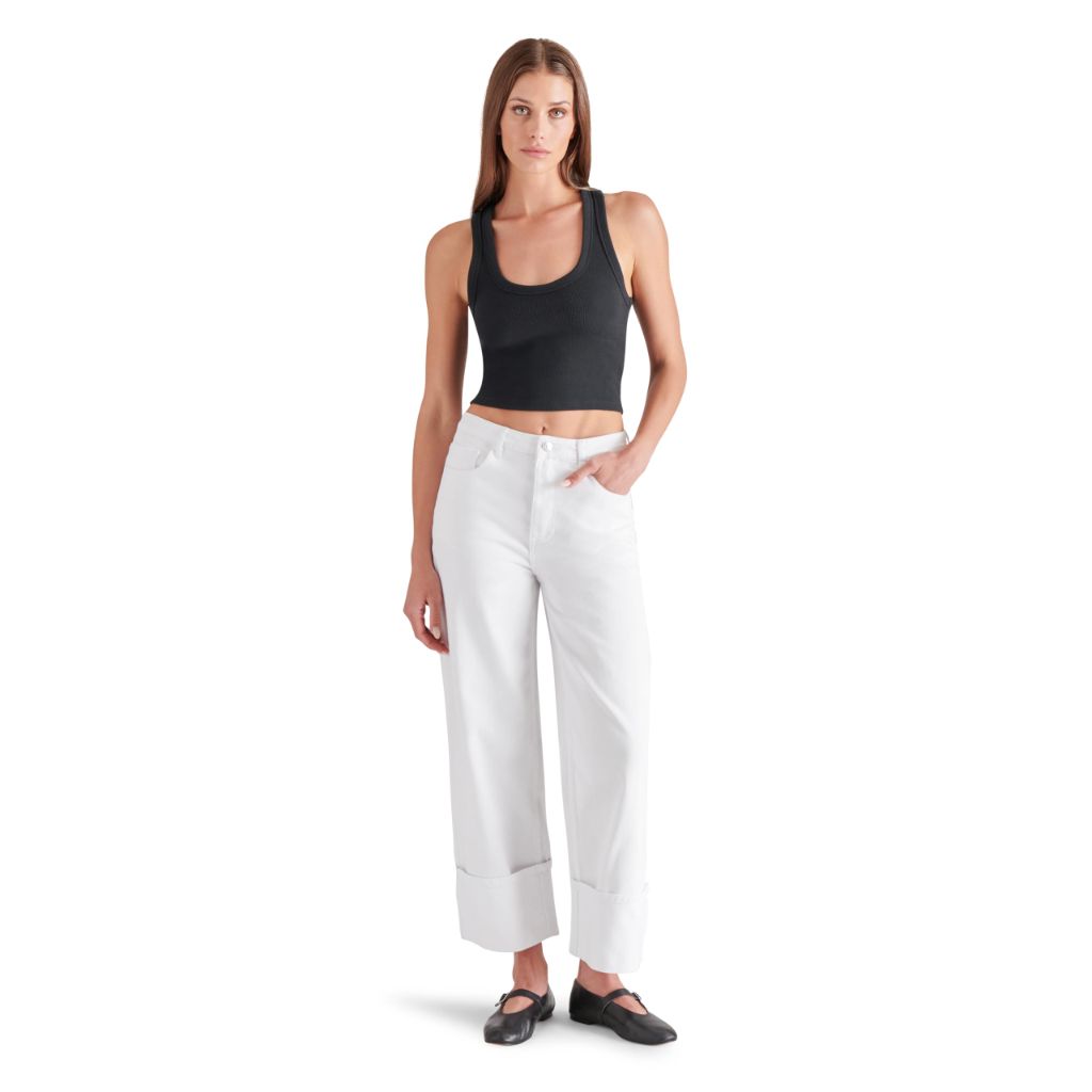 Steve Madden Apparel NOELIE Pant, White, 27