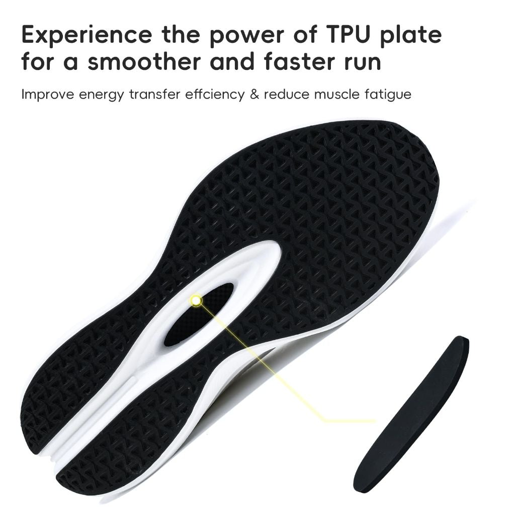 PMKZSES Mens Non-Slip Walking Shoes, White - Size 41