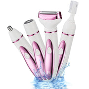 Vacto Upgraded 4 in 1 Electric Razors for Women, Portable Shaver with Digital LED Battery Display
