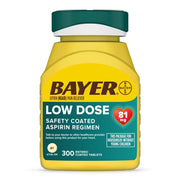 Bayer Low Dose Aspirin Regimen 81mg Pain Reliever Coated Tablets (NSAID) - 300ct