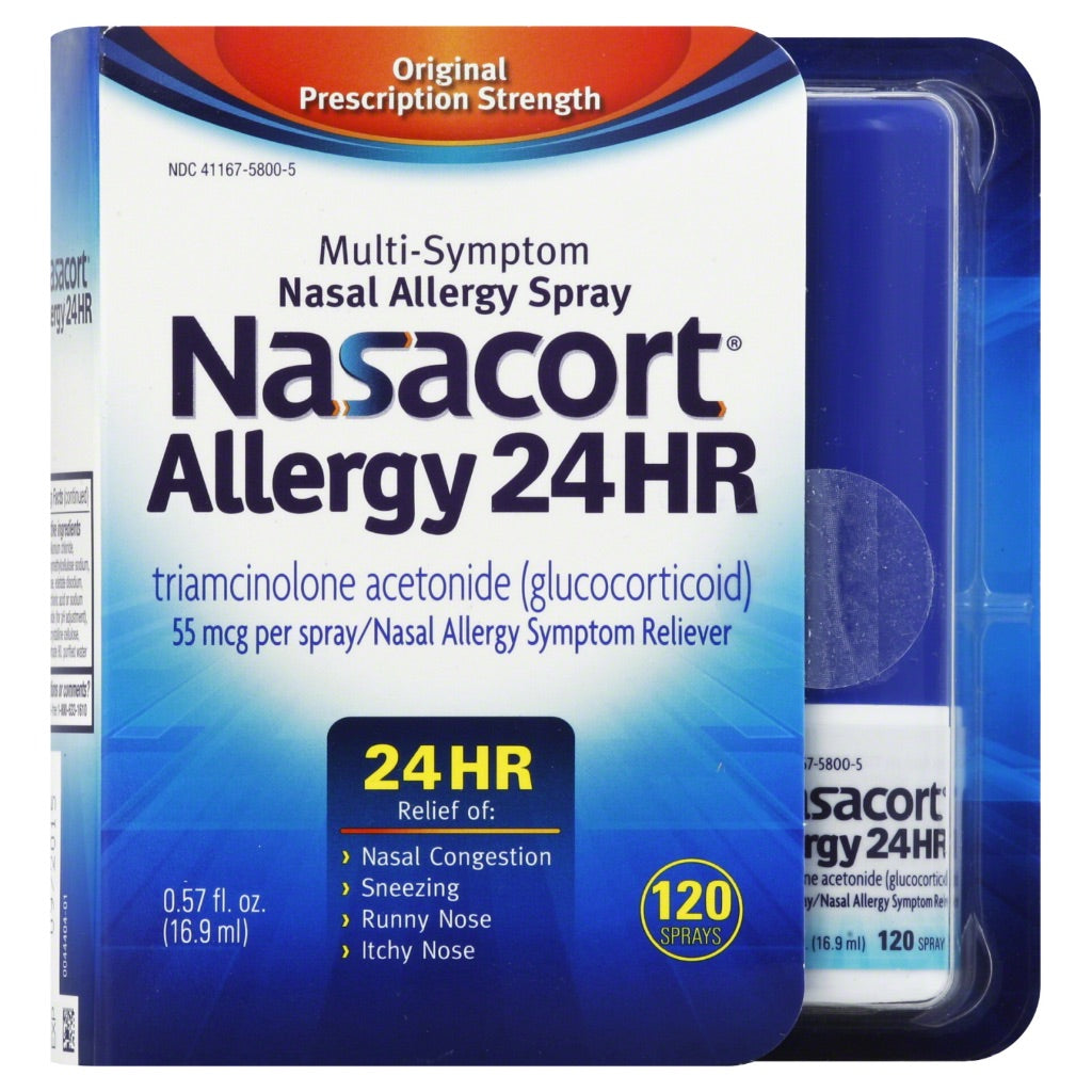 Nasacort Allergy Relief Medicine Spray - Triamcinolone Acetonide - 0.57 fl oz