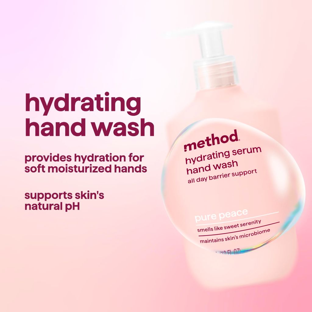 Method Hand Wash, Hydrating Serum, Pure Peace, 10 oz